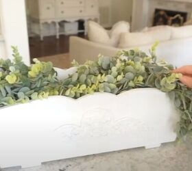 french country decorating ideas for spring, Layering the greenery for the floral arrangement