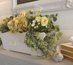 french country decorating ideas for spring, Mantel decorated for spring