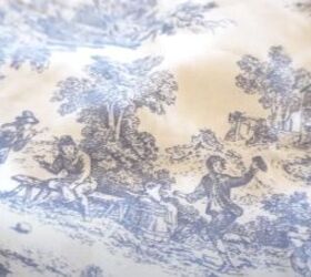 french country decorating ideas for spring, Blue toile fabric