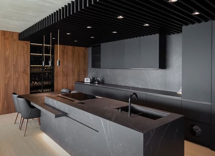 mixing metals, Matte black in a kitchen