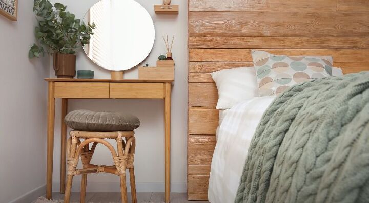 small bedroom design ideas, Small multifunctional nightstand