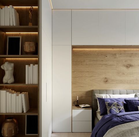 small bedroom design ideas, Storage in a small bedroom