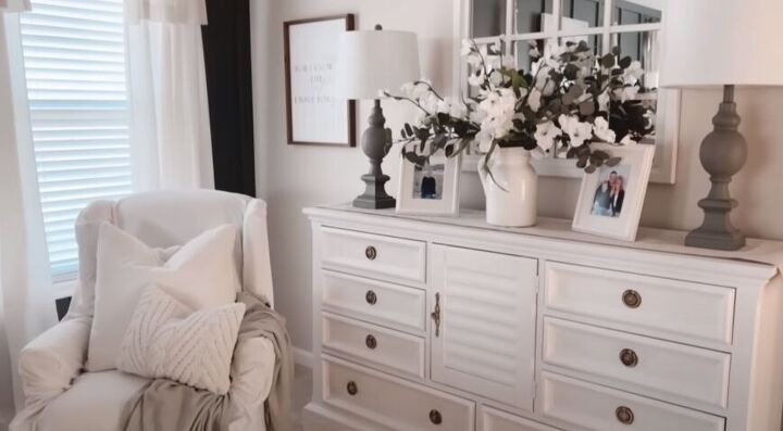 Dresser with decor