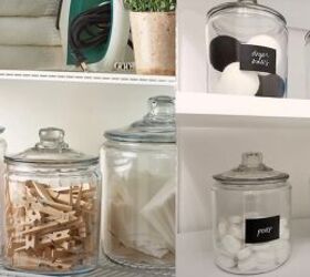 how to make your home look expensive, Organizing items with glass canisters