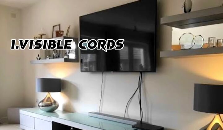 things that make your home look cheap, Cords coming from the TV