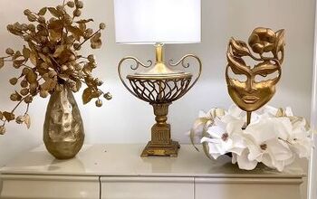 Spring Living Room Ideas: Glam Decor in White & Gold