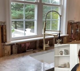She loved the look of marble but wanted to save—so she chose this pretty backsplash instead