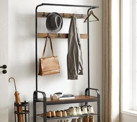 ASAGLE Coat Rack, Hall Tree with Shoe Bench - image by brand