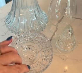 how to upcycle style random glass decor pieces