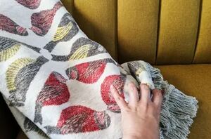 Style your throw blanket in 30 seconds flat like this