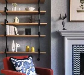 8 Design Ideas For Those Wall Spaces Either Side of the Fireplace