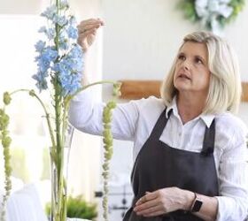 how to create a tall flower arrangement for your home