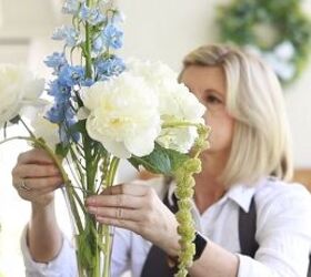 how to create a tall flower arrangement for your home