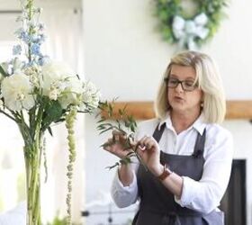 how to create a tall flower arrangement for your home