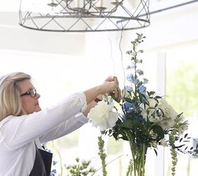 how to create a tall flower arrangement for your home