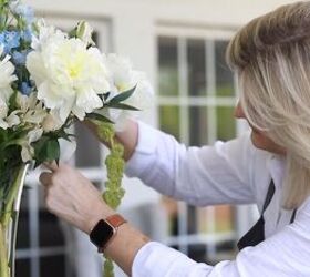 how to create a tall flower arrangement for your home