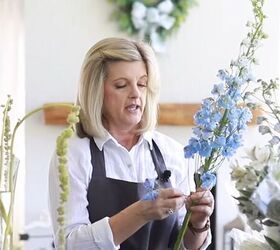 how to create a tall flower arrangement for your home