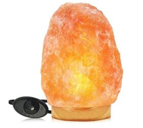 Himalayan Glow Hand Carved Natural Crystal Salt Lamp - image via brand 