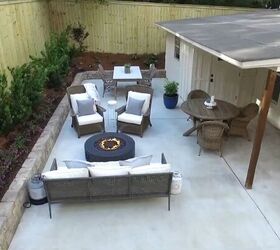 behind the scenes transforming a spacious patio into an intimate oasi