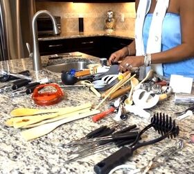 She did this smart thing to get rid of her cabinet clutter