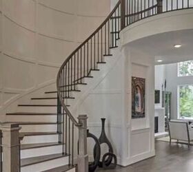 design magic how to decorate around your curved staircase