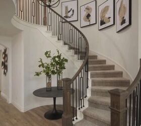 design magic how to decorate around your curved staircase