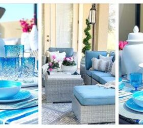Outdoor Dining & Summer Tablescape With a Sophisticated Blue Theme