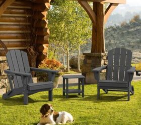 the best amazon prime day deals on home and garden essentials, The SERWALL Adirondack Chair in Folding Gray image via brand