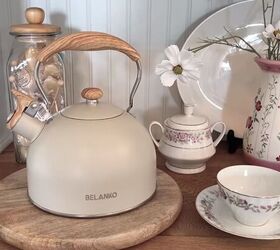 sipping in style decorating my hutch with vintage teacups