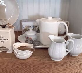 sipping in style decorating my hutch with vintage teacups