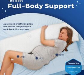 10 home products from amazon that will increase your comfort, Snuggle Pedic Full Body Pillow image via brand