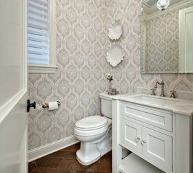 Bathroom decorating ideas above toilet