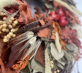 Why she puts a wreath on top of a wreath for fall