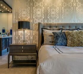 Wallpaper in a bedroom can make a bold statement