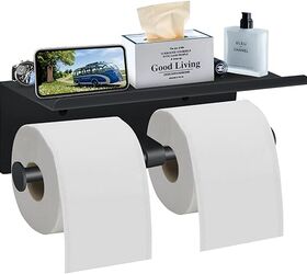 Toilet Paper Holder with Shelf