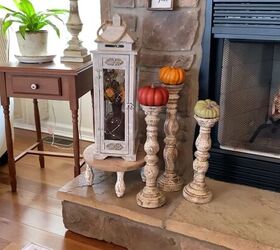 decorating my living room for fall mantle tv console more