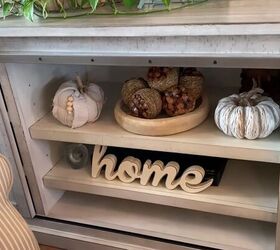 decorating my living room for fall mantle tv console more