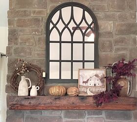 decorating my living room for fall mantle tv console more