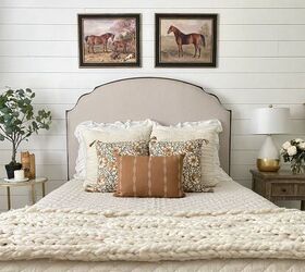 This European farmhouse-style bedroom refresh is perfect for the new season