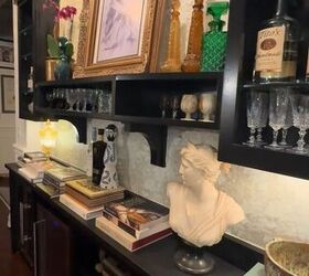 restyling our bar area with secondhand finds