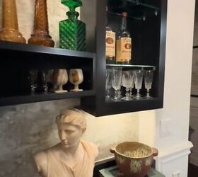 restyling our bar area with secondhand finds