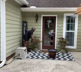 transforming my summery side porch into a cozy fall oasis