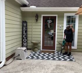 transforming my summery side porch into a cozy fall oasis