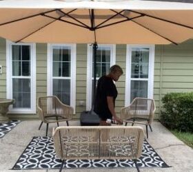 transforming my summery side porch into a cozy fall oasis