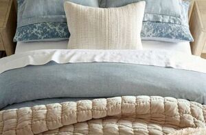 No need for a full-bedroom makeover this season—just change your bedding to this