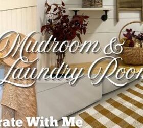 Cozy Fall Touches: Decorating My Mudroom & Laundry Room for the Season