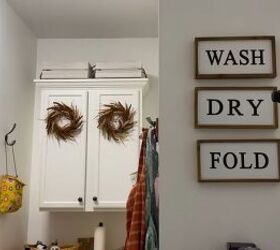 cozy fall touches decorating my mudroom laundry room for the season