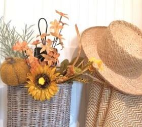 cozy fall touches decorating my mudroom laundry room for the season