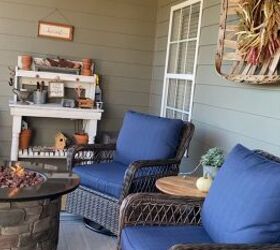 fall deck makeover decorating with pumpkins mums cozy touches