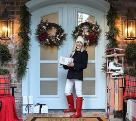 How to quickly create a more festive Christmas porch (easy & beautiful!)